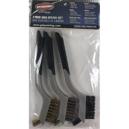 Coolcrafts DYN10481 Soft Grip Mini Wire Brush Set CO3573112